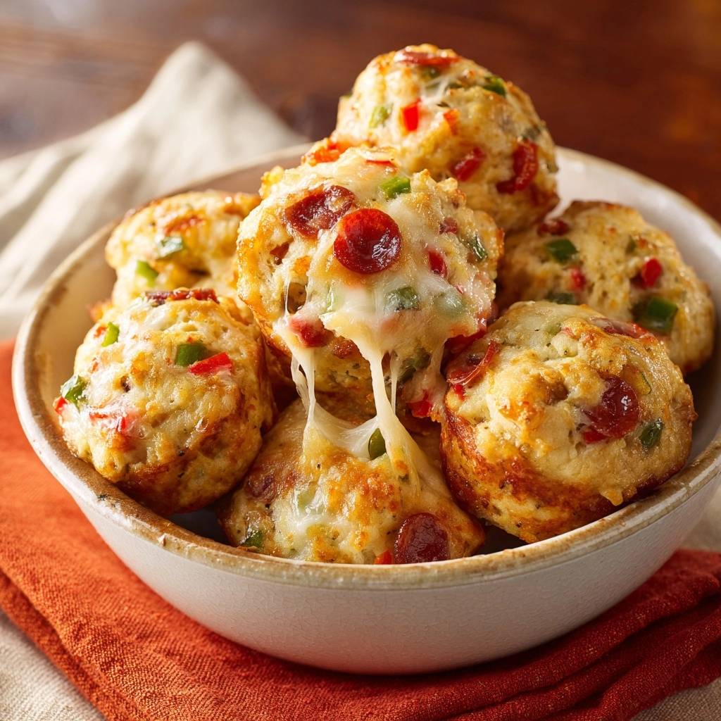 Knusprige Käse-Paprika-Bomben