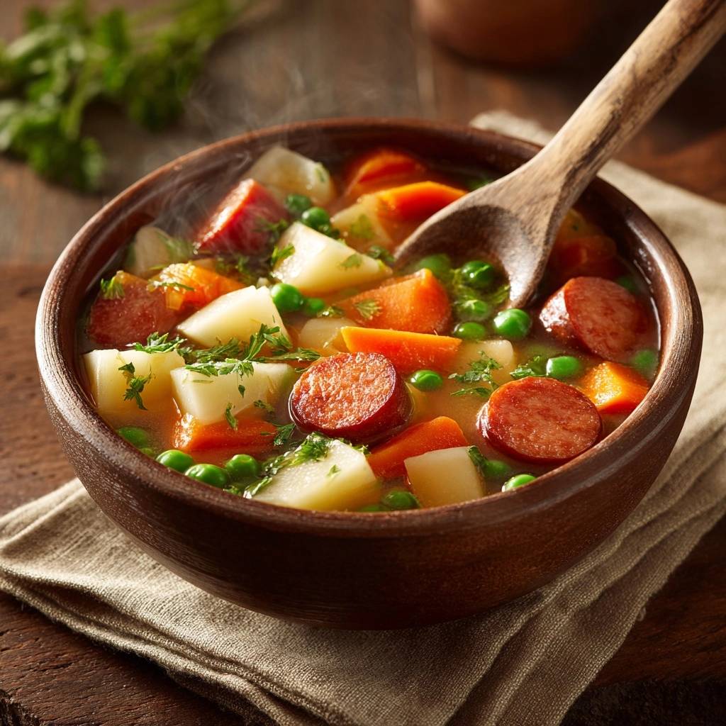 Rustikaler Kartoffel-Wurst-Eintopf