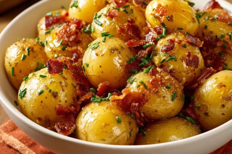 Babykartoffeln mit Speck und Schnittlauch