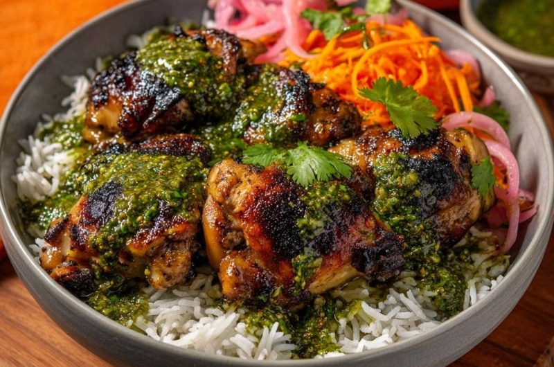 Chimichurri-Hähnchen-Bowl