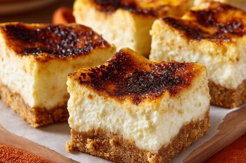 Crème Brûlée Käsekuchen (Nie wieder Risse!)