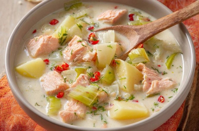 Cremige Lachs-Kartoffel-Suppe