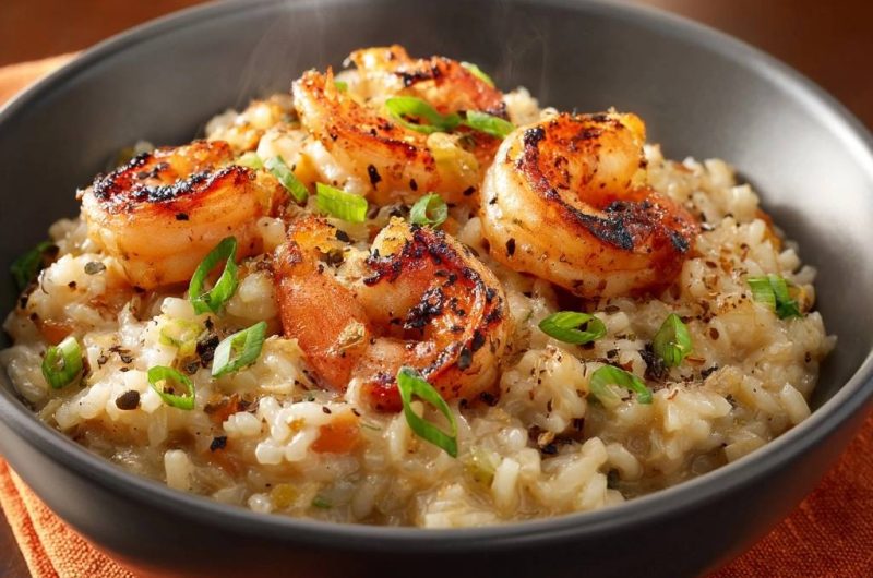 Cremiger Garnelenrisotto