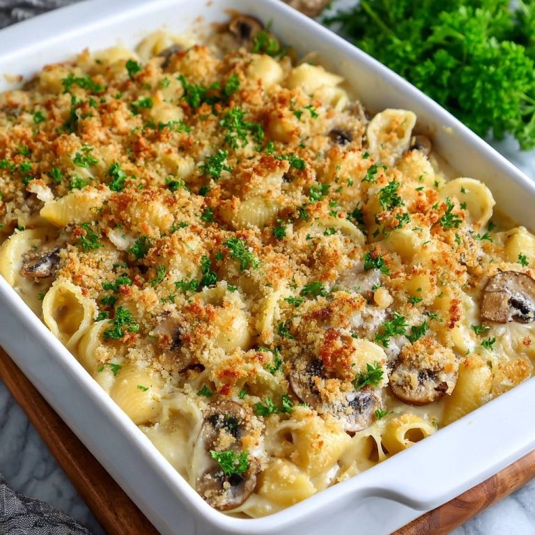 Cremiger Muschelnudel-Auflauf mit Pilzen: Das Geheimnis gegen matschige Pasta