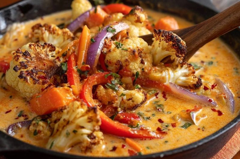 Cremiges Blumenkohl-Curry aus der Pfanne