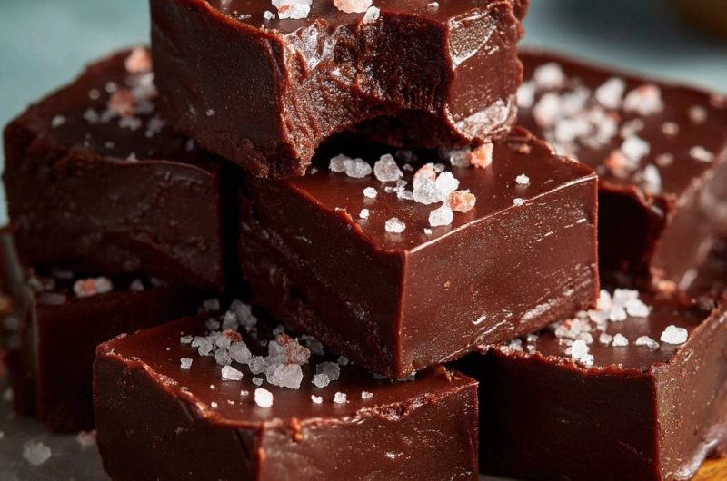 Cremiges Meersalz-Schokoladen-Fudge