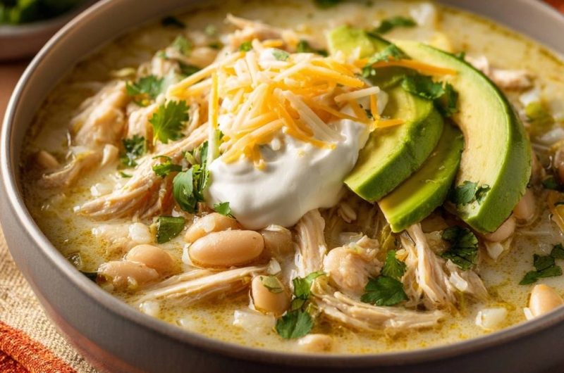 Cremiges Weißes Hähnchen-Chili