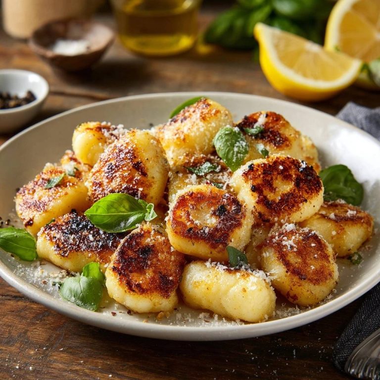 Goldbraun gebratene Zitronen-Gnocchi: Außen kross, innen weich