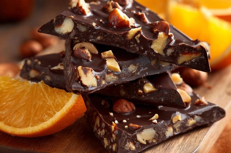 Haselnuss-Orange-Schokolade (Nie wieder blühende Schokolade!)