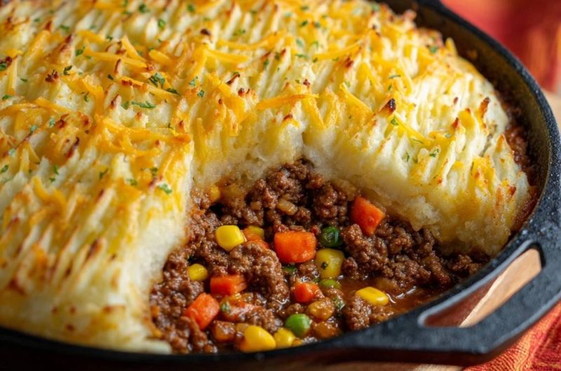 Herzhafter Shepherd's Pie aus der Gusseisenpfanne