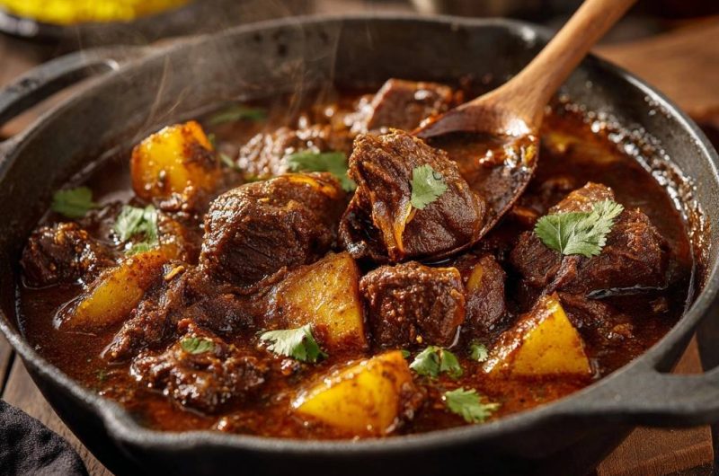 Herzhaftes Rindergulasch mit Kartoffeln