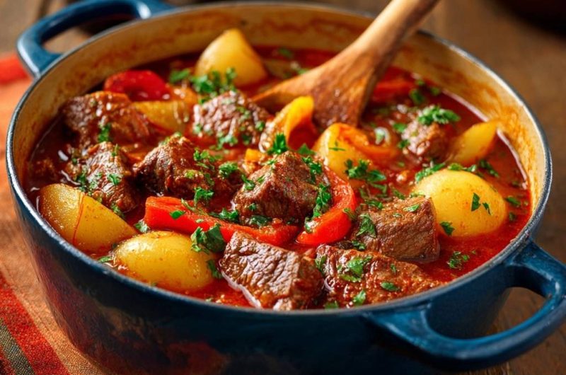 Herzhaftes Rindergulasch mit Kartoffeln
