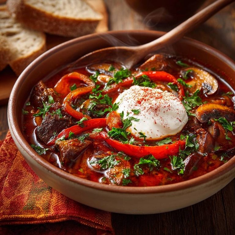 Herzhaftes Rindergulasch mit Pilzen: So wird es butterweich