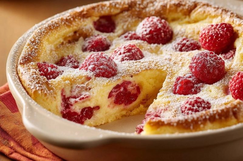Himbeer-Clafoutis (Nie wieder matschiger Boden!)