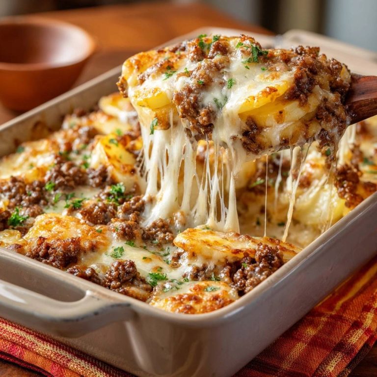 Käseüberbackener Kartoffel-Hack-Auflauf (Nie wieder matschige Kartoffeln!)