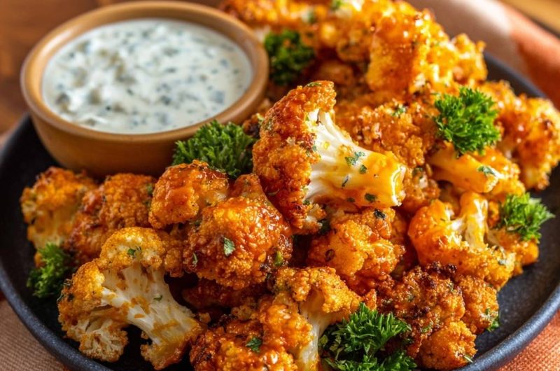 Knusprige Buffalo-Blumenkohl-Wings