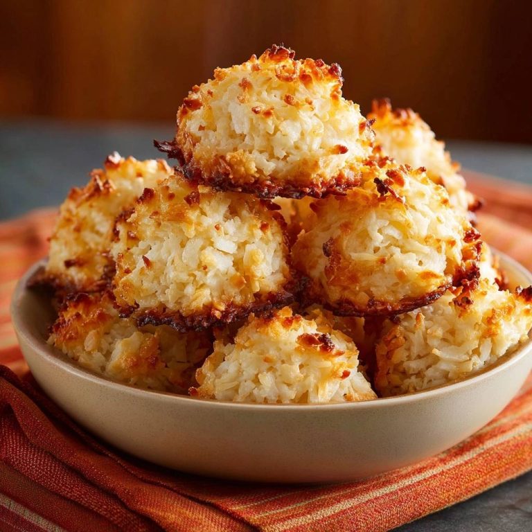 Knusprige Kokosmakronen (Nie wieder flache Makronen!)