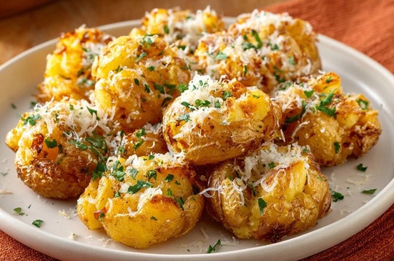 Knusprige Parmesan-Babykartoffeln