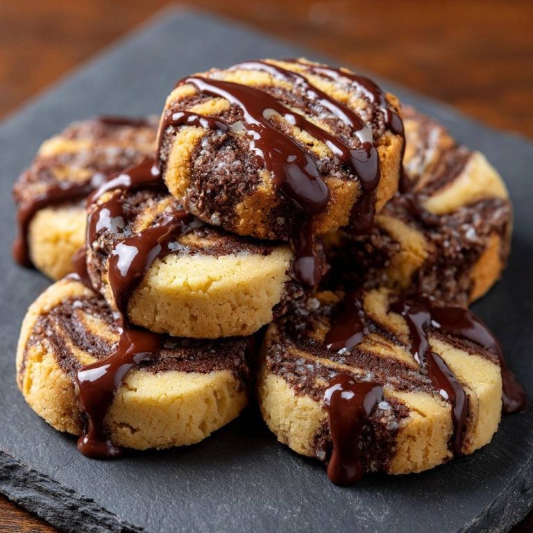 Marmor-Kekse mit Schoko-Guss und Meersalz (Nie wieder rissige Spiralen!)