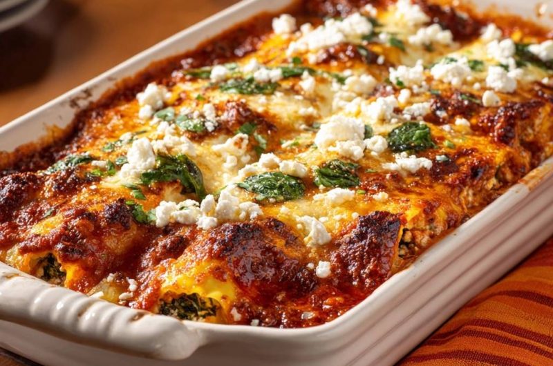 Mediterrane Spinat-Ricotta-Cannelloni