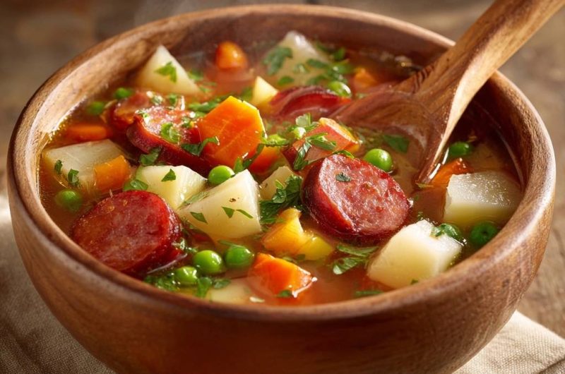 Rustikaler Kartoffel-Wurst-Eintopf