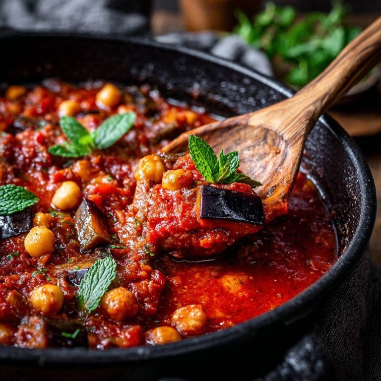 Sämiger Auberginen-Kichererbsen-Eintopf – Nie wieder matschig!