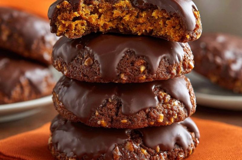 Saftige Kürbis-Haselnuss-Schokoladenkekse