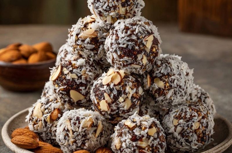 Schoko-Mandel-Energiebällchen