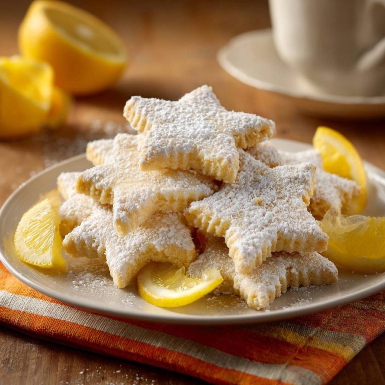 Zarte Zitronen-Mürbesterne – Rezept ohne Brösel