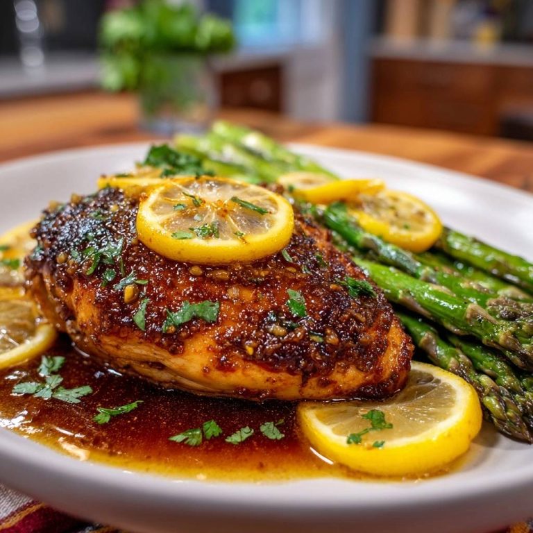 Zitronen-Knoblauch-Hähnchen mit Spargel: Saftig & Schnell