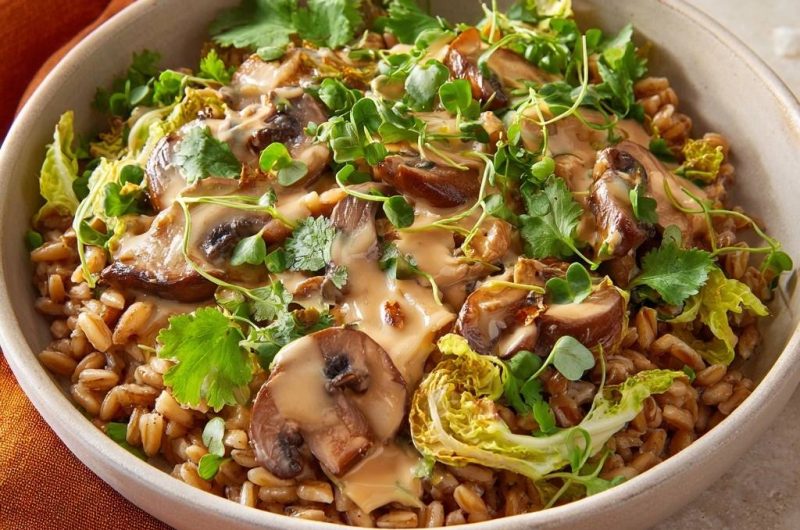 Pilz-Dinkel-Bowl