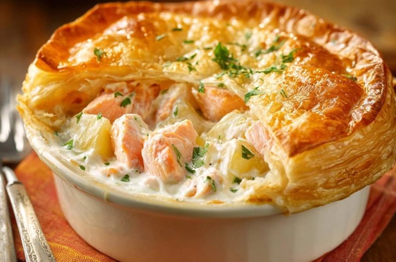 Lachs-Kartoffel-Auflauf