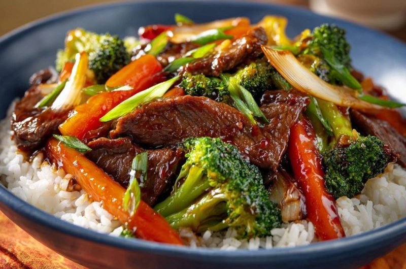 Rindfleisch-Brokkoli-Pfanne