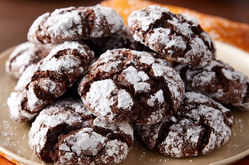 Schoko-Crinkle-Cookies