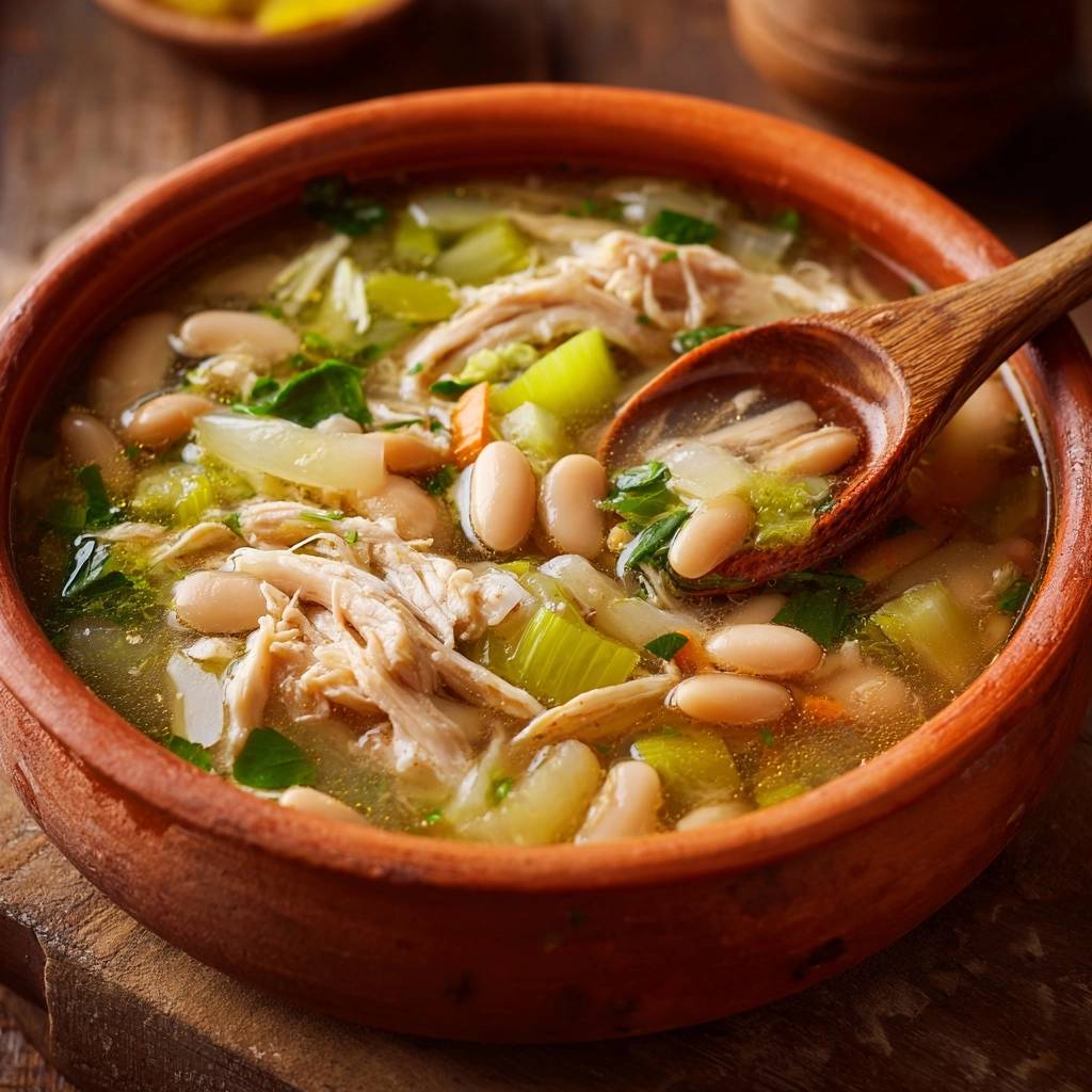 Herzhafter Hähnchen-Bohnen-Eintopf