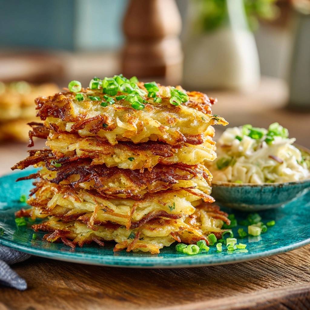 Goldbraune Kartoffelpuffer