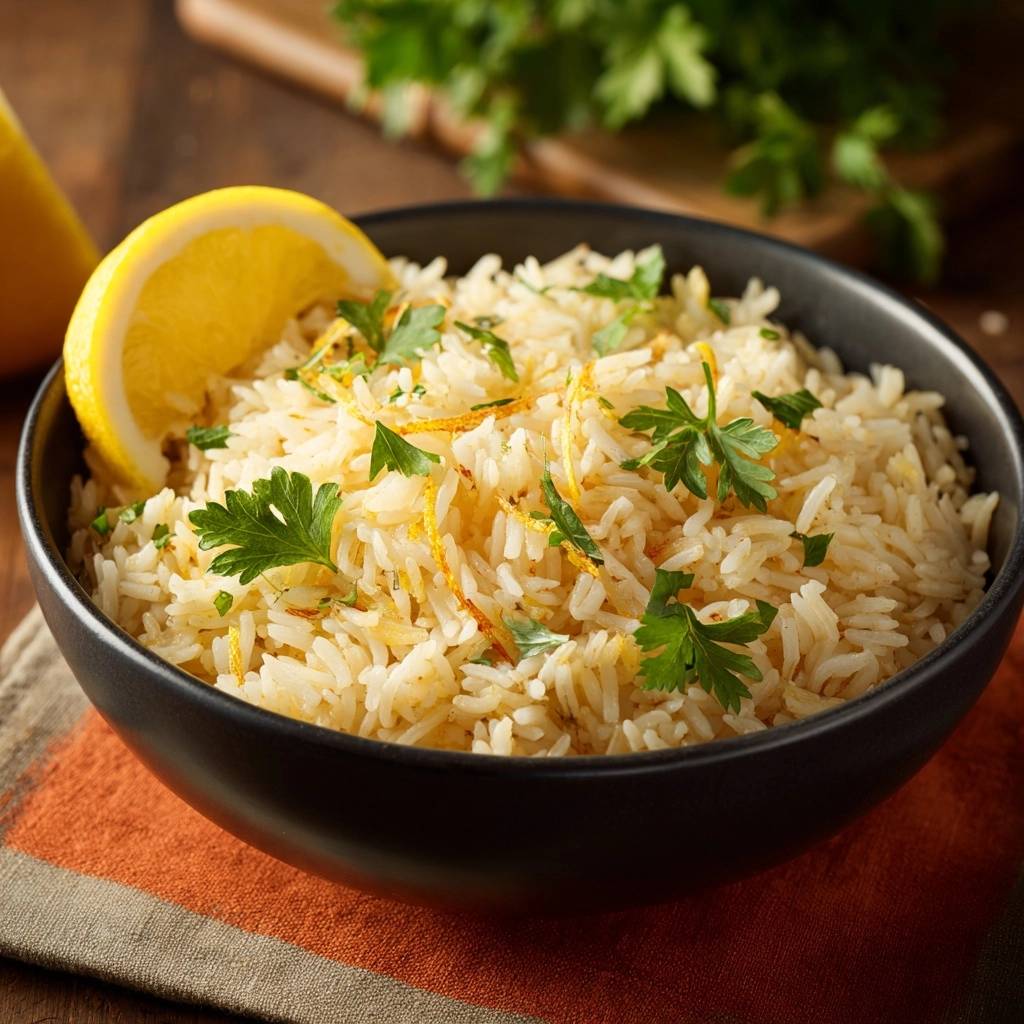 Zitronen-Petersilien-Reis