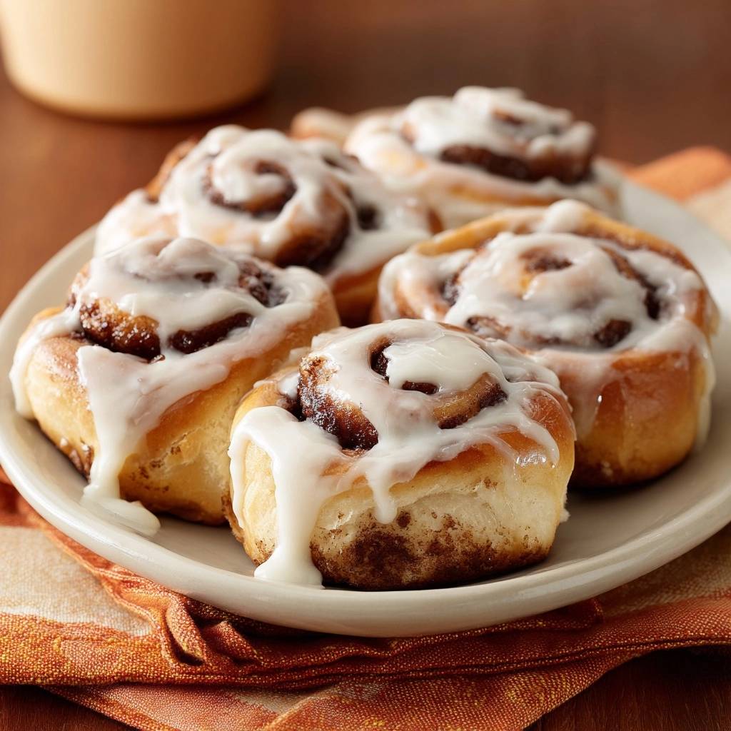 Fluffige Zimtschnecken mit Cream-Cheese-Frosting