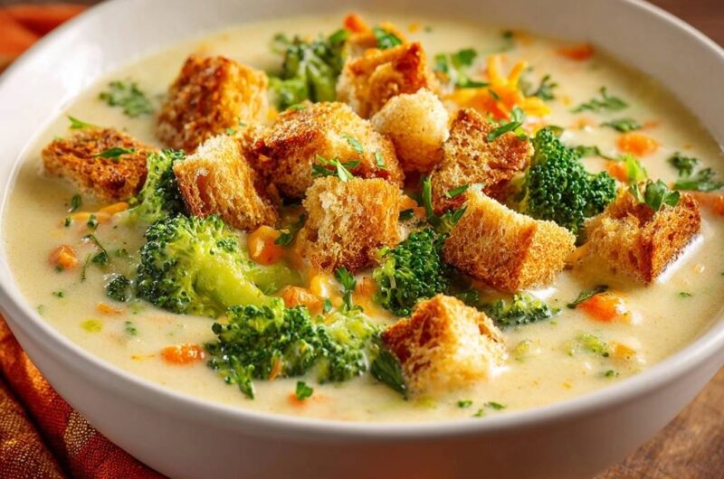 Cremige Brokkoli-Käse-Suppe