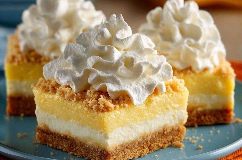 Cremige Zitronen-Schnitten (Der Anti-Matsche-Boden)