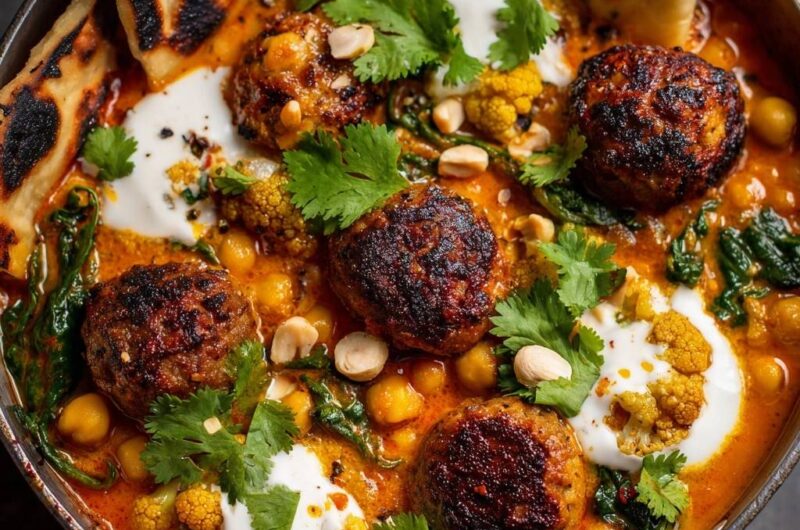 Cremiges Blumenkohl-Curry mit Kofta