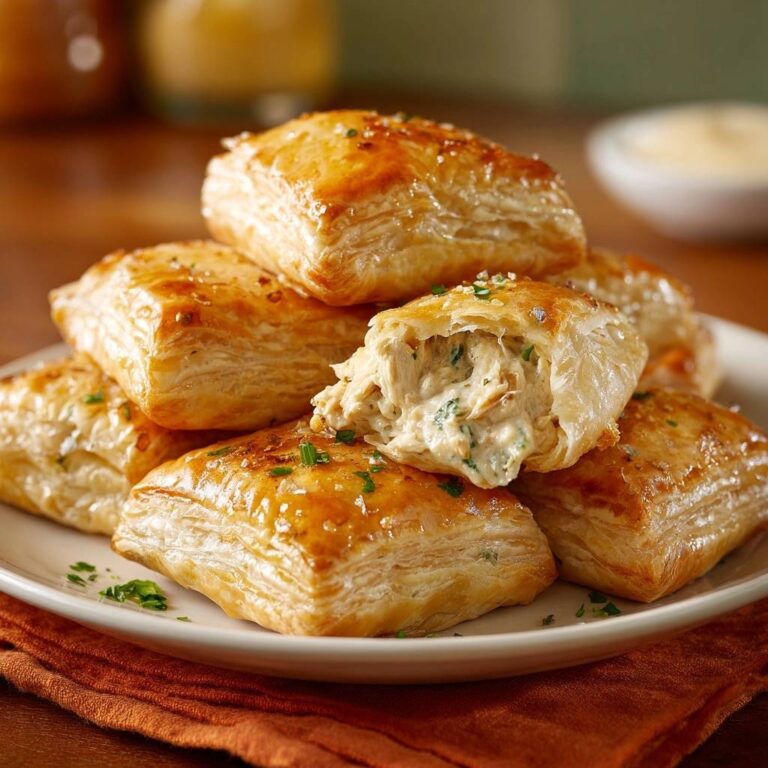 Goldene Hähnchen-Frischkäse-Taschen: Außen kross, innen cremig