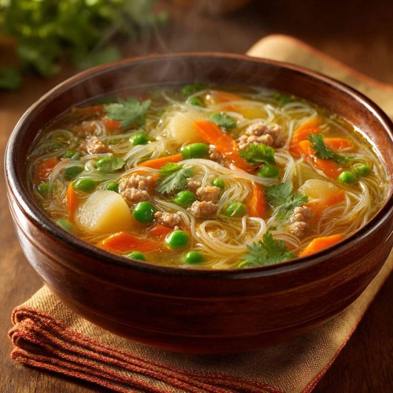 Herzhafter Glasnudeltopf mit Hackfleisch: Nie wieder matschig