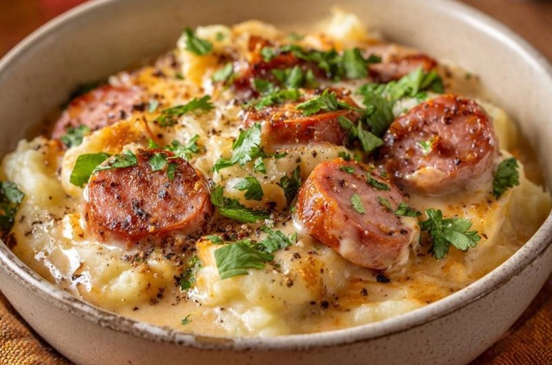 Herzhafter Kartoffel-Wurst-Topf