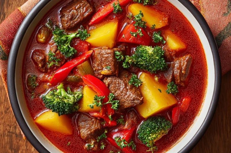 Herzhafter Rindfleisch-Eintopf