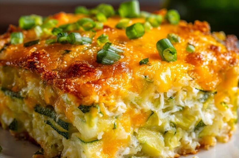 Herzhafter Zucchini-Käse-Auflauf