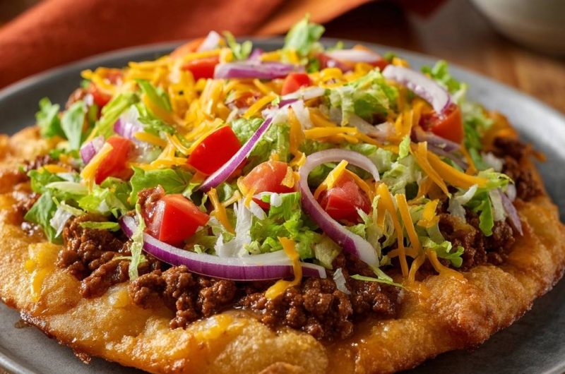Herzhaftes Indian Frybread Taco (Der Anti-Matsche-Boden)