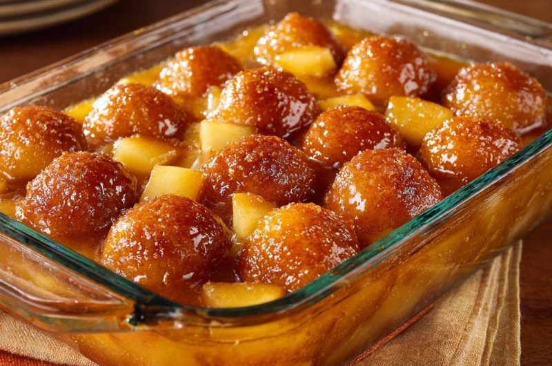 Karamellisierte Apfel-Zimt-Dumplings (Der Anti-Matsche-Boden)