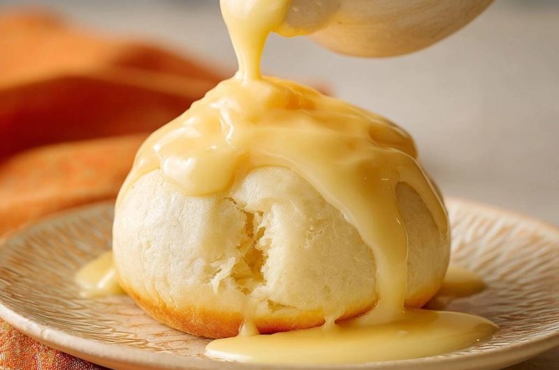 Klassische Dampfnudeln mit Vanillesauce