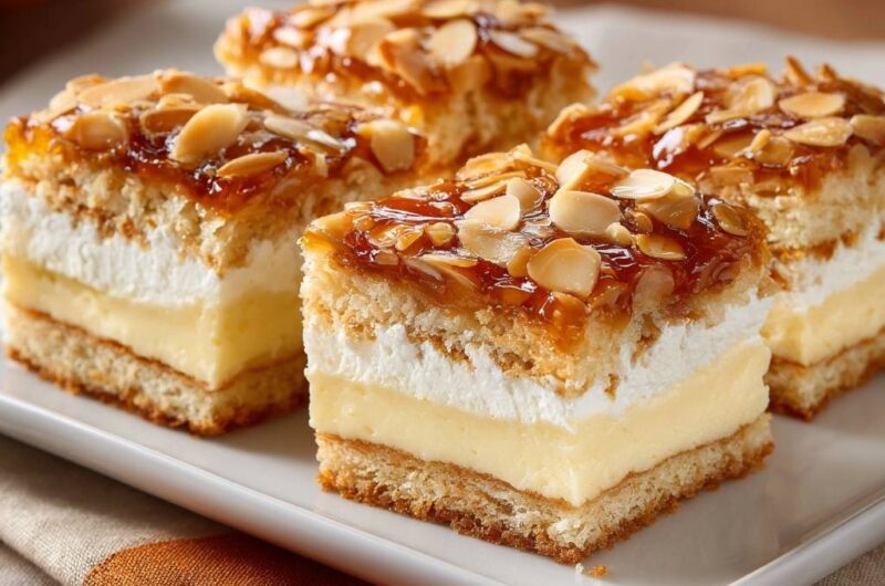 Klassischer Bienenstich vom Blech